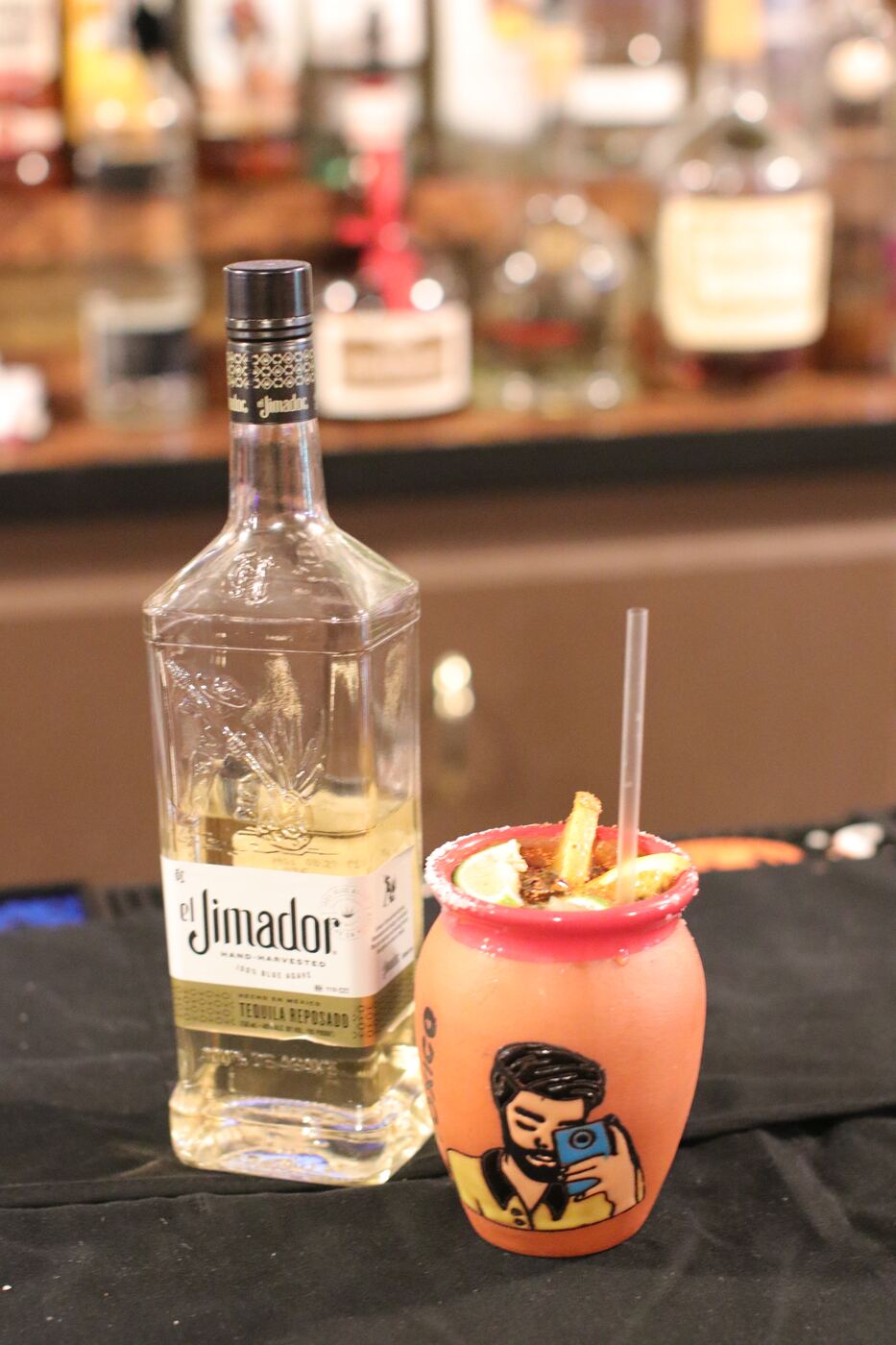 Cantarito in a painted clay cup